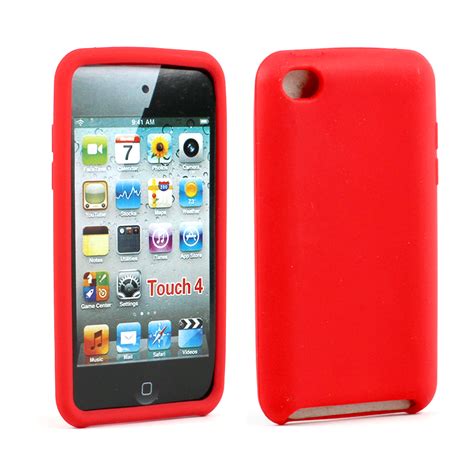 Wholesale iPod Touch 4 Silicon Soft Case (Red)