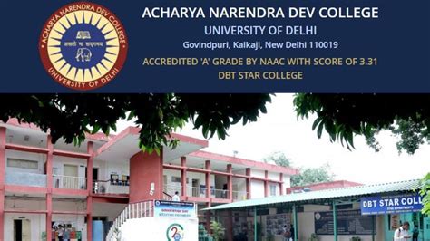 Guest Faculty Positions at Acharya Narendra Dev College, University of ...