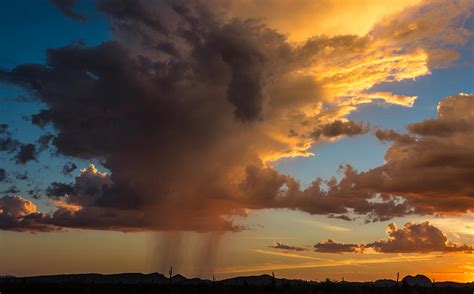 Rain Clouds In The Arizona Desert Photograph by Shirley Ramaley