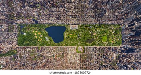 Aerial View Above Central Park Manhattan Stock Photo 1875009724 | Shutterstock