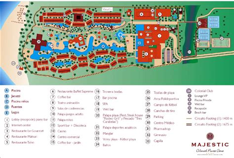 Resort Map | Majestic Colonial | Punta Cana, D.R.