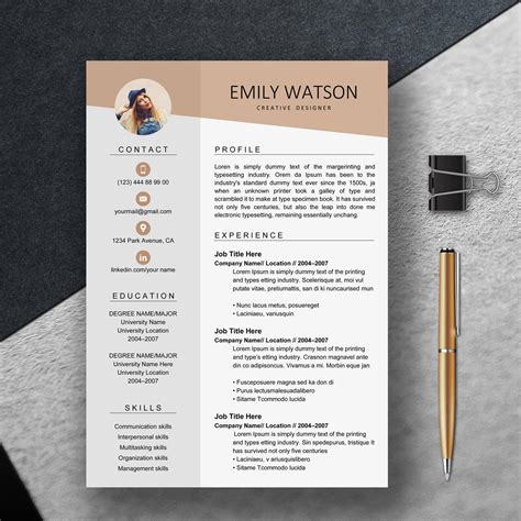 Artistic Resume Templates