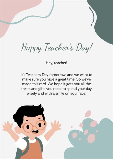 Teacher's Day Cards Templates in Word - FREE Download | Template.net