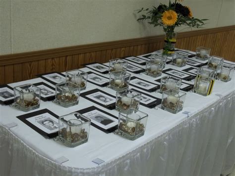 easy to create centerpiece for class reunion - Google Search | Reunion ...