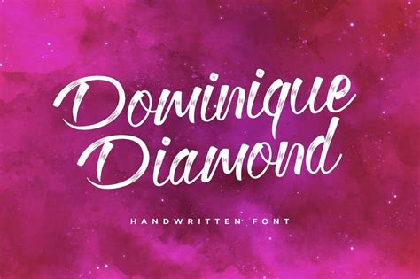 Dominique Diamond Calligraphy Font - Dfonts