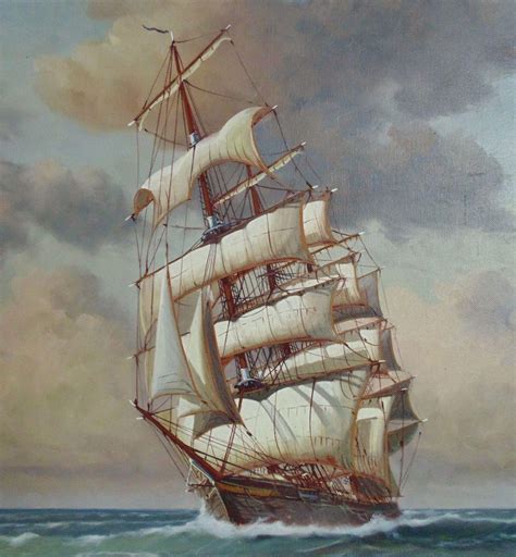 Free photo: Tall Ship Painting - Adventure, Transport, Sail - Free ...