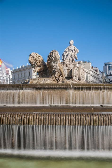 The Fountain of Cibeles in Madrid, Spain. Stock Photo - Image of ...