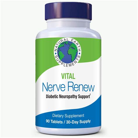 Vital Nerve Renew Nerve Support Supplement All-Natural Dietary Supplement with Alpha Lipoic Acid ...