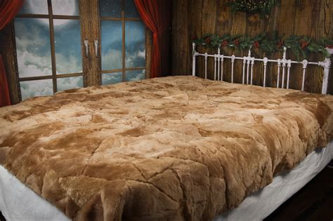 Luxurious Toscana Sheepskin Real Fur Bed Spread Throw Real Fur Blanket Sheepskin throw Sofa ...