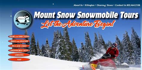 Snowmobile Vermont at Mount Snow VT Snowmobiling | Snowmobile tours ...