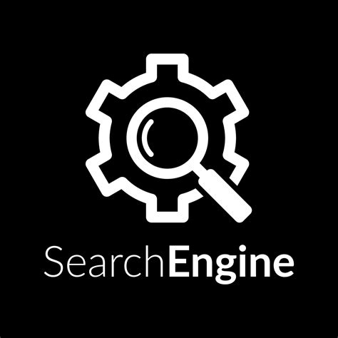 Search Engine Logo Vector Isolated on black background 22014186 Vector Art at Vecteezy