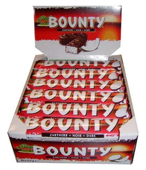 Bounty Twin Bars Dark Chocolate Box of 24 packs 1344 gm: Buy Bounty ...