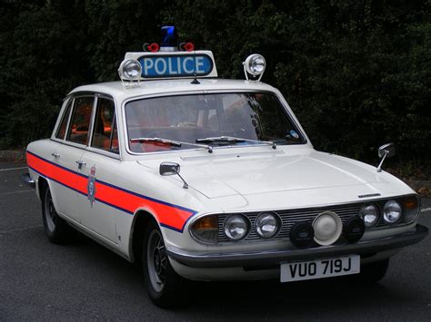 British classic Triumph white 2000 2500 2.5pi 70's old police car - a photo on Flickriver