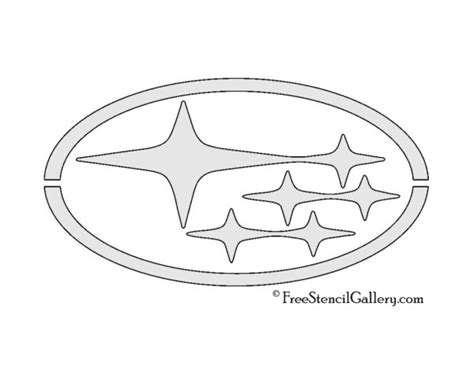 Subaru Logo Stencil | Free Stencil Gallery