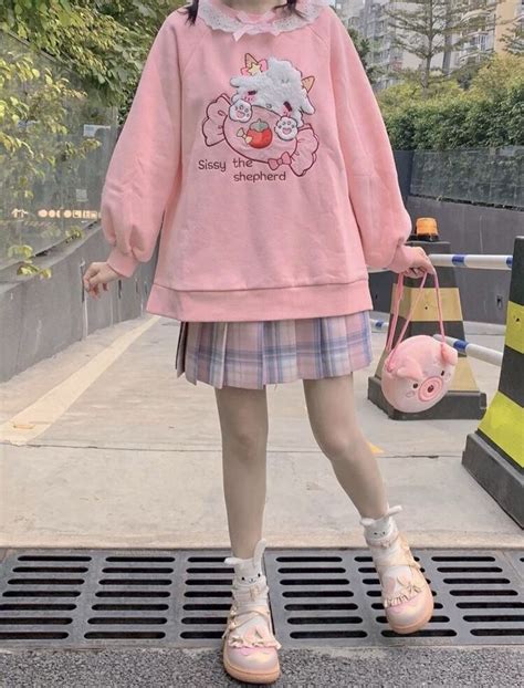 Kawaii Clothes Outfits, Kawaii Outfit Ideas, Cute Pink Outfits, Causal ...