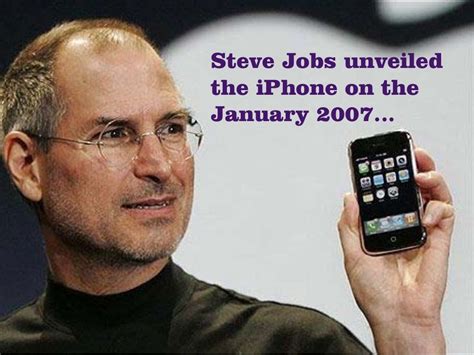 Steve Jobs unveiled the iPhone