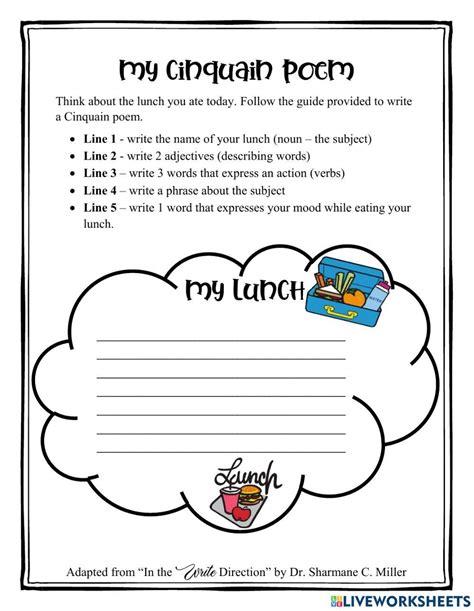 Literacy: Writing Cinquain Poems | Worksheet | PrimaryLeap.co.uk - Worksheets Library