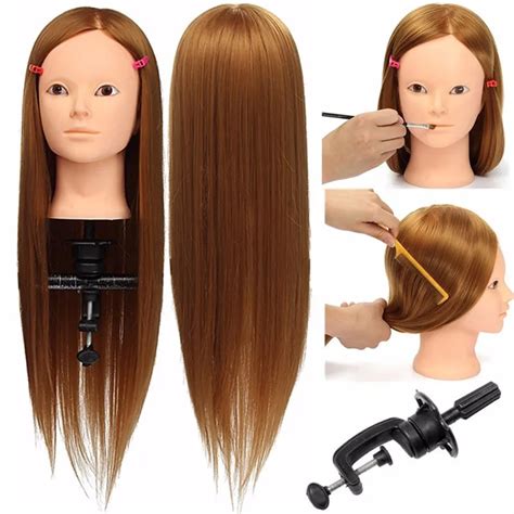 24 Inch Hair Styling Mannequin Head Blonde Hair Long Hair Hairstyle Hairdressing Training Doll ...