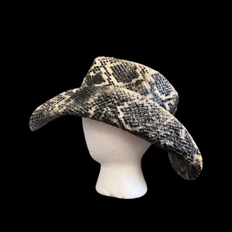 Custom Painted Snakeskin Cowboy Hat - Etsy