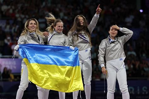 Olympics-Fencing-Ukraine win first gold in Paris with women's sabre ...