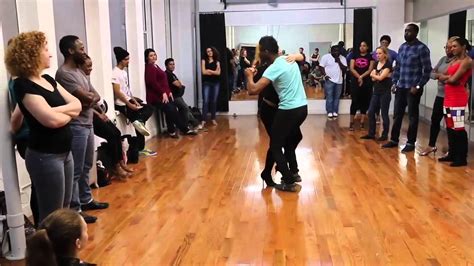 Eddyvents and Mila dancing Semba steps in PLENA (Cumbia) - YouTube