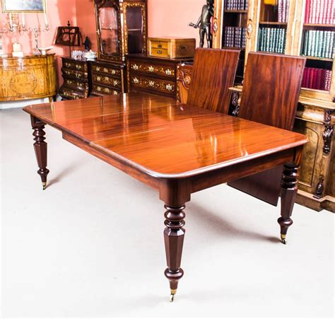 Antique William IV Mahogany Extending Dining Table and 12 Chairs at 1stdibs