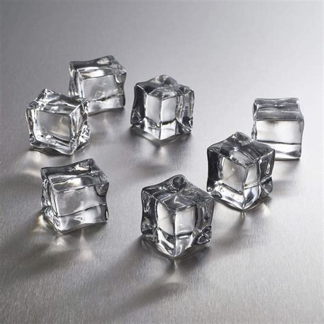 Clear Acrylic Artificial Ice Cubes x 12 | The Snow People