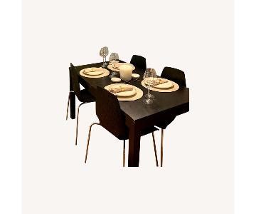 IKEA Modern Expandable Dining Table + 4 Chairs - AptDeco