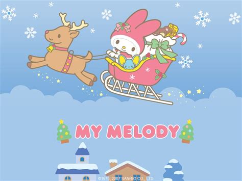 Lady Jan's Neverland: Nice My Melody Christmas Wallpaper