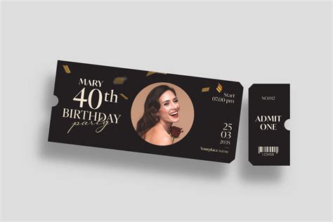 Birthday Party Ticket Template - BrandPacks