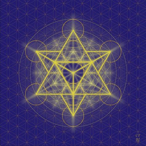 SACRED GEOMETRY ~ METATRON'S CUBE GOLDEN SOLIDS STAR TETRAHEDRON - LUMINOUS GOLD FIRE ELEMENT ...