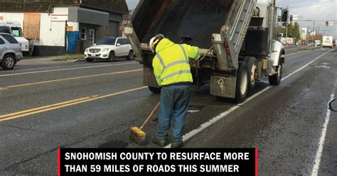 Snohomish County to resurface more than 59 miles of roads this summer - Lynnwood Times