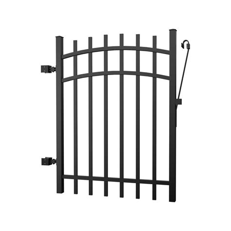 Peak Products Aluminum Fence Gate Black 4 foot | The Home Depot Canada