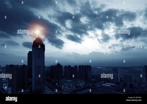 City night sky, a dark cloud Stock Photo - Alamy