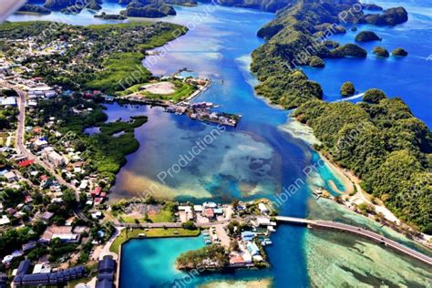 Rock islands and Koror City, Palau, Micronesia 2 - Triphibian Productions