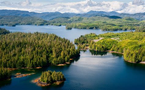 nature, Landscape, Lake, Mountain, Forest, Spring, Island, Alaska, Blue ...