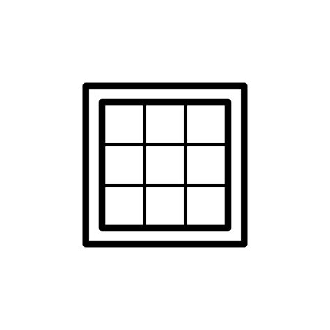 square window vector icon illustration 23250083 Vector Art at Vecteezy