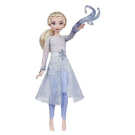 Frozen 2 Elsa doll with ponytail from battle with Nokk scene - Magical Discovery doll from ...