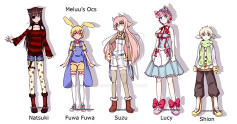 Ocs references sheet by MeluuArts on DeviantArt