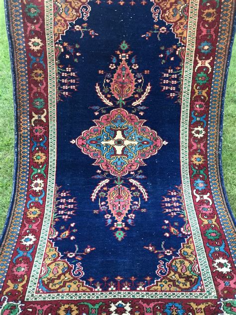 4x64 Oriental Blue Rug Vintage Rug Persian Rug Blue | Etsy