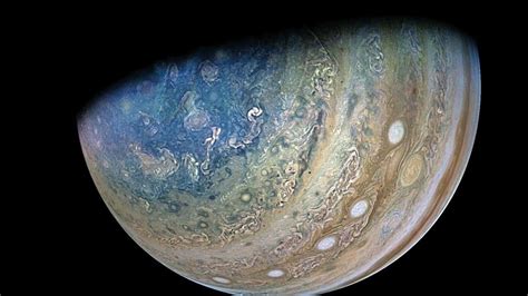 View from Juno during its flyby of Ganymede and Jupiter