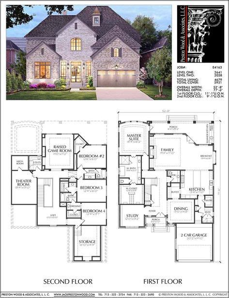 Unique Two Story House Plan, Floor Plans for Large 2 Story Homes, Desi – Preston Wood ...