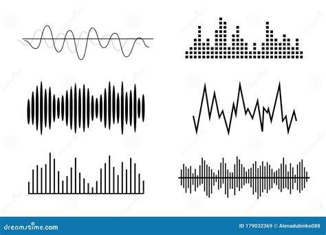 Sound Waves, Volume Diagrams. Noise Level Charts, Radio Waves Stock Vector - Illustration of ...