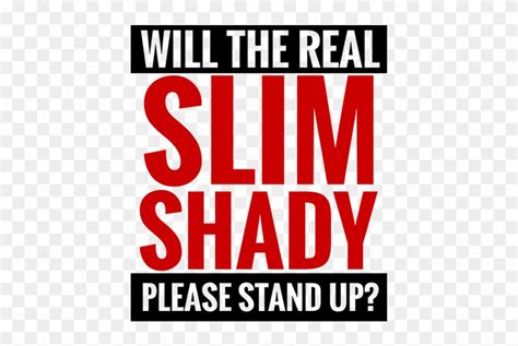 Download Eminem Slim Shady Text - Poster Clipart Png Download - PikPng