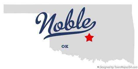 Map of Noble, OK, Oklahoma