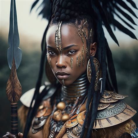 African Warrior Woman Art