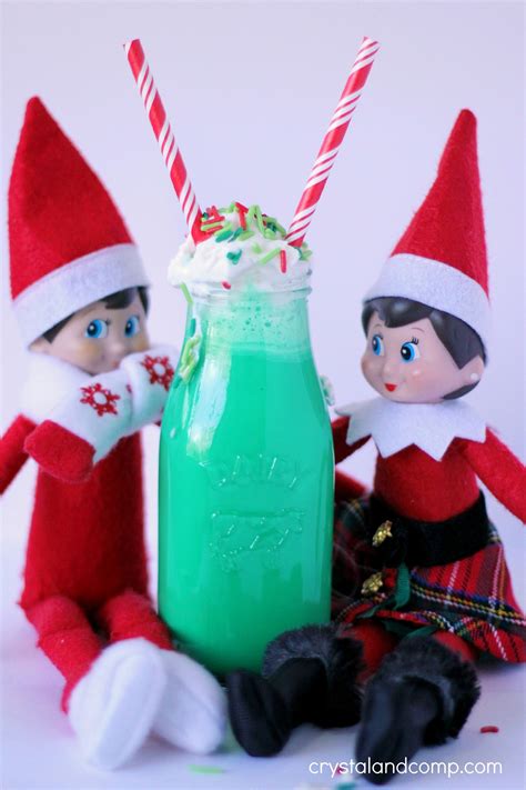 Elf on the Shelf Ideas: Green Colored Milk