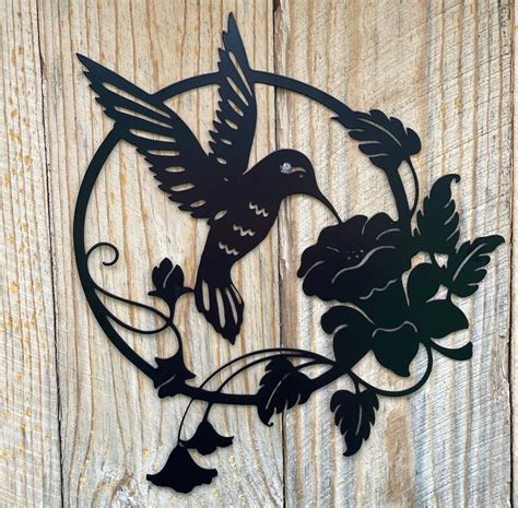 Hummingbird Metal Wall Art Decor - Etsy