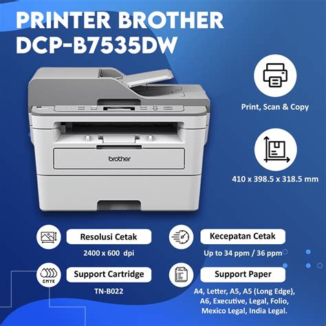 Jual Brother DCP-B7535DW Multi-Function Monochrome Laser Printer | Shopee Indonesia