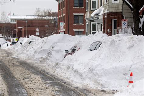 US snow: Boston residents dig out after third major blizzard, with more on the way